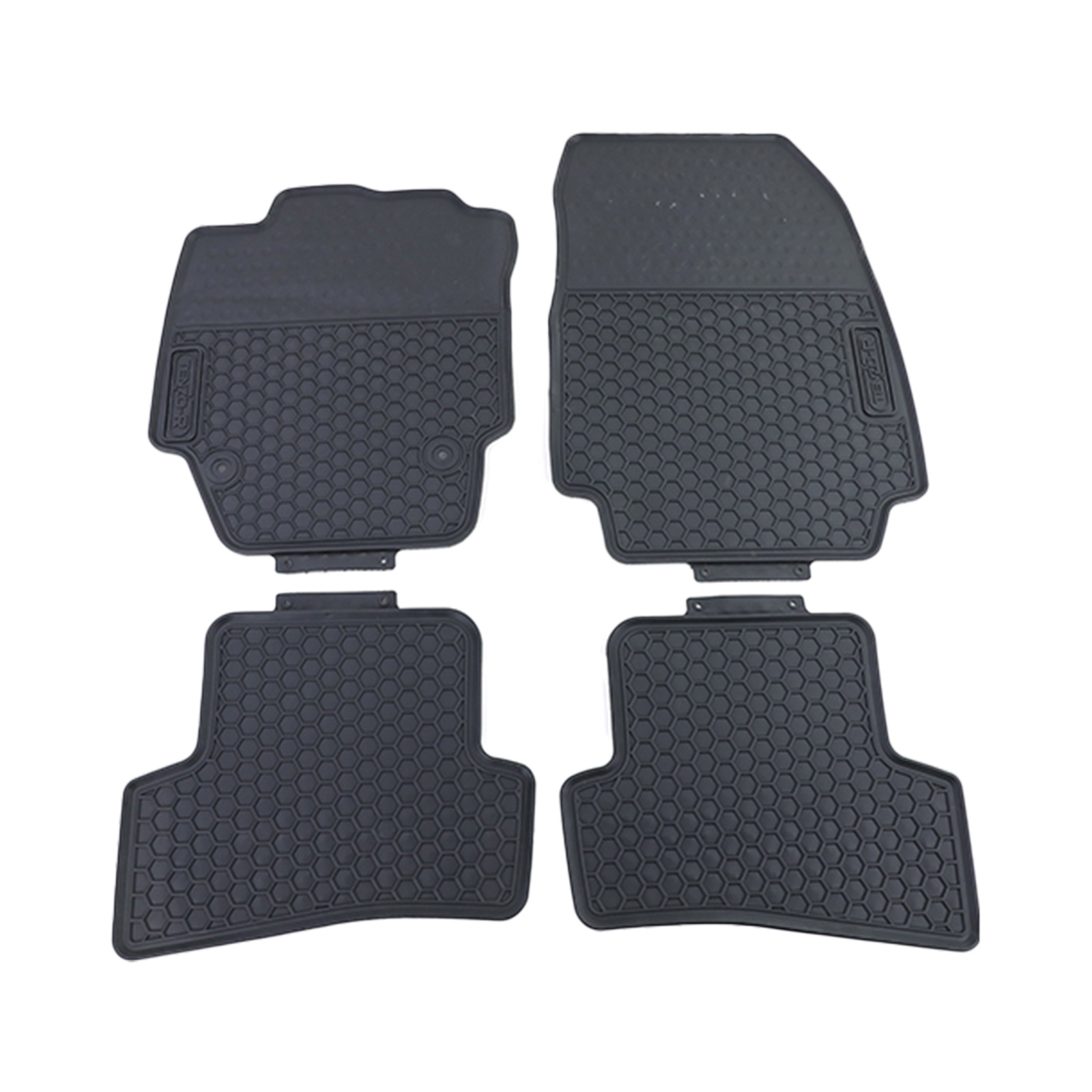 Rubberen vloermatten - Renault Captur J5 H5 - Zwart - 4 stuks