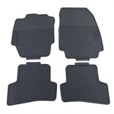 Rubberen vloermatten - geschikt voor Renault Captur J5 H5 - Zwart - 4 stuks