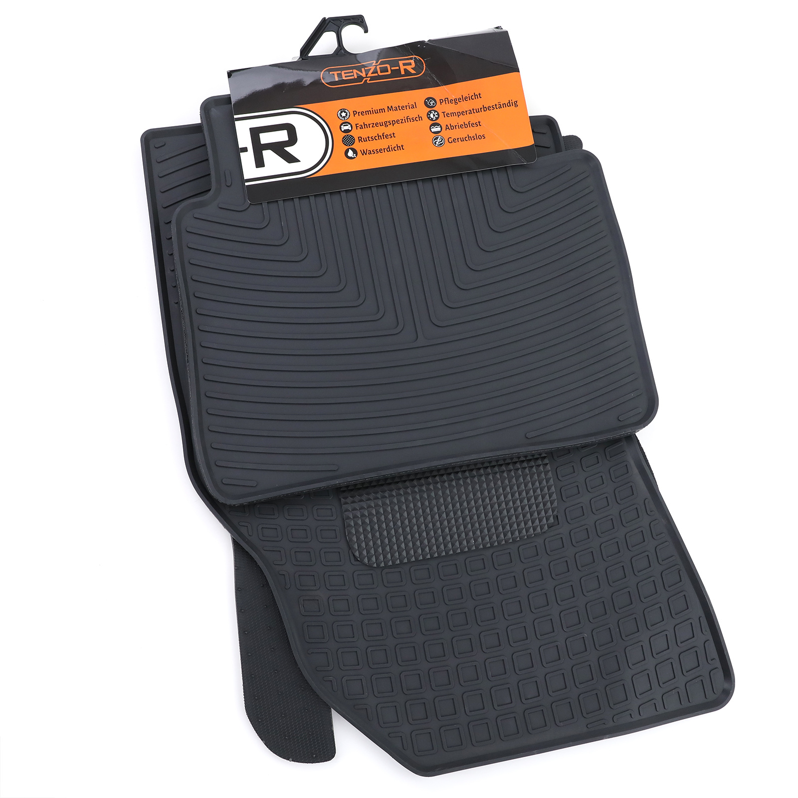 Rubberen vloermatten geschikt voor Nissan X-Trail T32 - 4 stuks Zwart - Premium kwaliteit