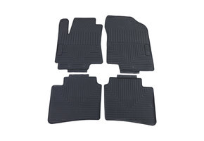 Rubberen vloermatten geschikt voor Kia Rio UB 11-16 - Zwart - 4 stuks
