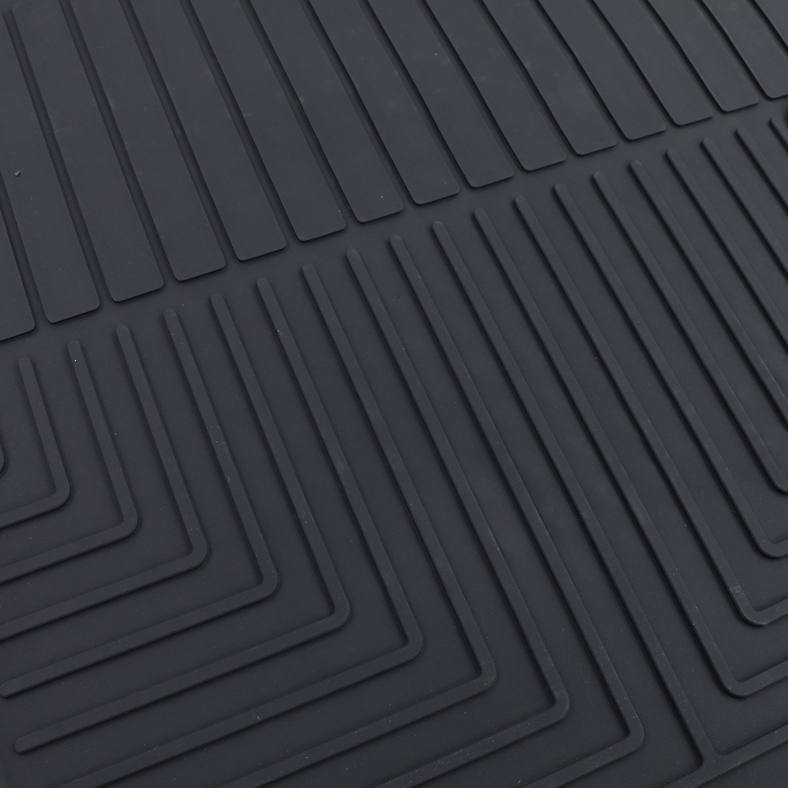 Rubberen vloermatten geschikt voor Kia Rio UB 11-16 - Zwart - 4 stuks