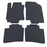 Rubberen vloermatten geschikt voor Kia Rio UB 11-16 - Zwart - 4 stuks