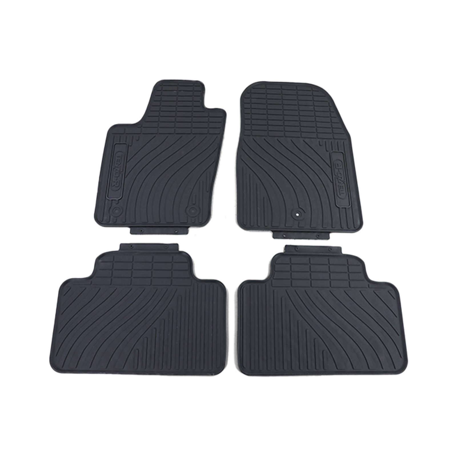 Rubberen vloermatten - Jeep Grand Cherokee WK vanaf 2010 - Set van 4 - Zwart