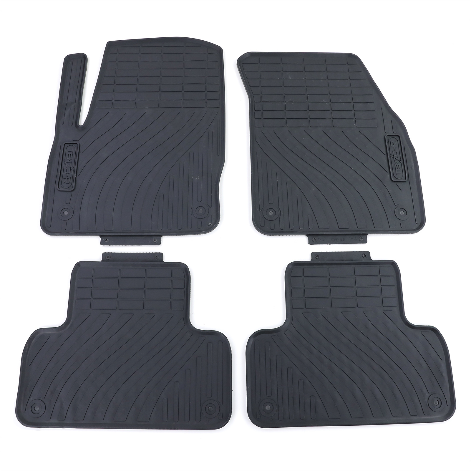 Rubberen vloermatten set - Land Rover Range Rover Evoque LV vanaf 2011 - Premium kwaliteit - Zwart