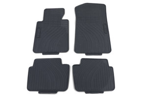 Rubberen vloermatten geschikt voor BMW E46 Sedan Touring 98-05 - zwart - premium kwaliteit