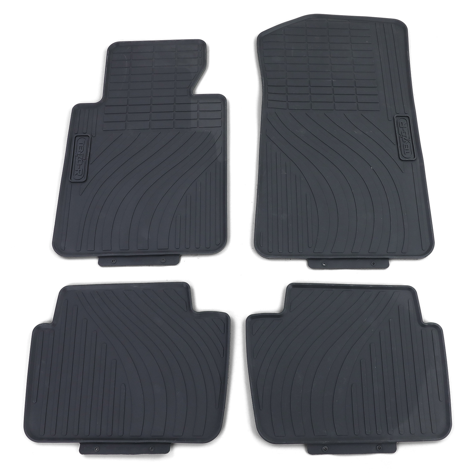 Rubberen vloermatten - BMW E46 Sedan Touring 98-05 - zwart - premium kwaliteit
