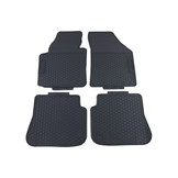 Rubberen vloermatten geschikt voor VW Caddy vanaf 2015 - zwart - set van 4
