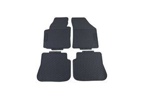 Rubberen vloermatten geschikt voor VW Caddy vanaf 2015 - zwart - set van 4