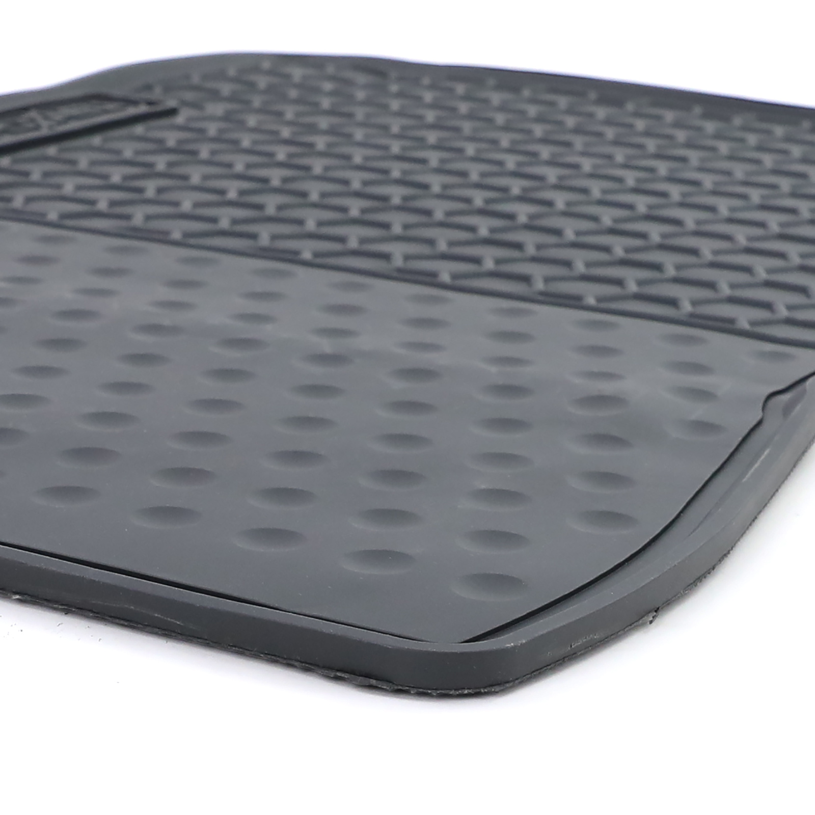 Rubberen vloermatten geschikt voor VW Caddy vanaf 2015 - zwart - set van 4