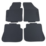 Rubberen vloermatten geschikt voor VW Caddy vanaf 2015 - zwart - set van 4