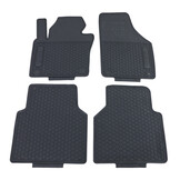 Rubberen vloermatten geschikt voor VW Tiguan 5N 07-18 - Premium kwaliteit - Zwart