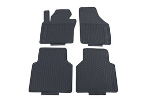 Rubberen vloermatten geschikt voor VW Tiguan 5N 07-18 - Premium kwaliteit - Zwart
