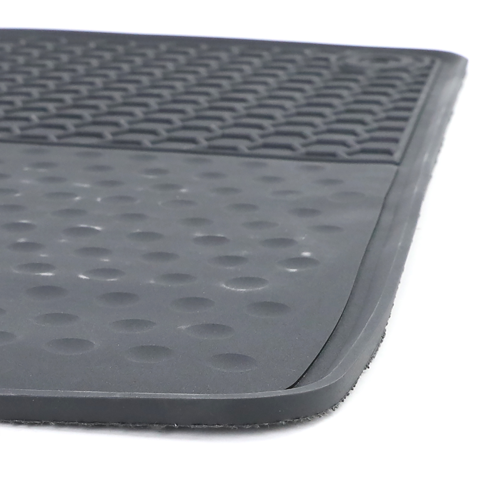 Rubberen vloermatten geschikt voor VW Tiguan 5N 07-18 - Premium kwaliteit - Zwart