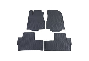 Rubberen vloermatten geschikt voor Honda CR-V 4 RE RM - zwart - 4 stuks
