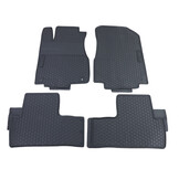 Rubberen vloermatten geschikt voor Honda CR-V 4 RE RM - zwart - 4 stuks