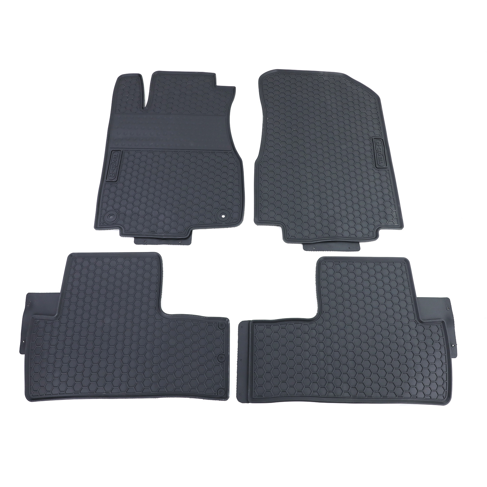 Rubberen vloermatten geschikt voor Honda CR-V 4 RE RM - zwart - 4 stuks