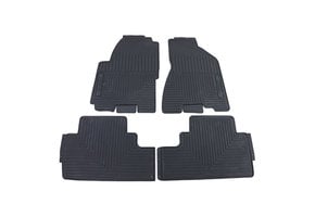 Rubberen vloermatten geschikt voor Kia Sportage JE KM 04-10 - zwart - 4 stuks