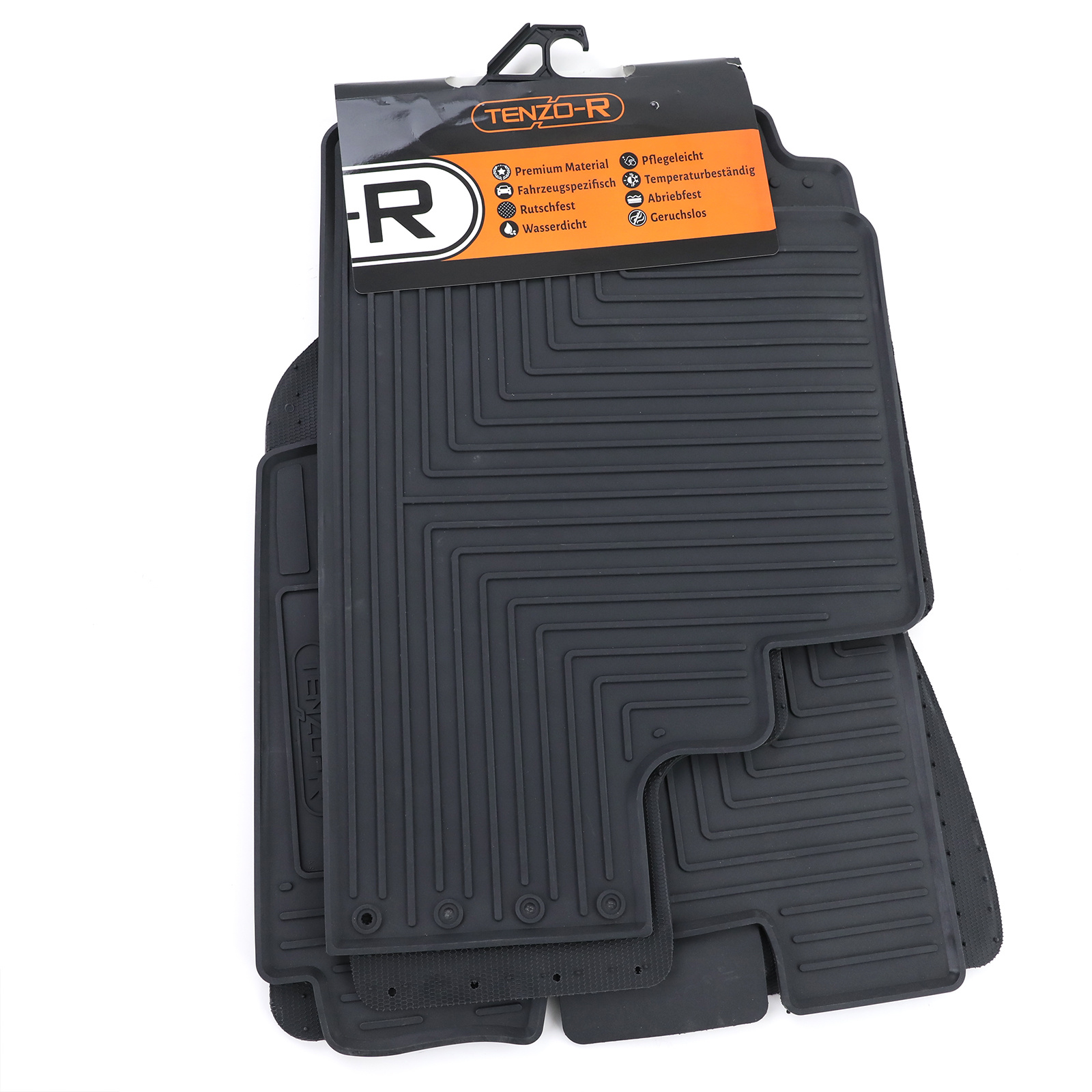 Rubberen vloermatten - Kia Sportage JE KM 04-10 - zwart - 4 stuks