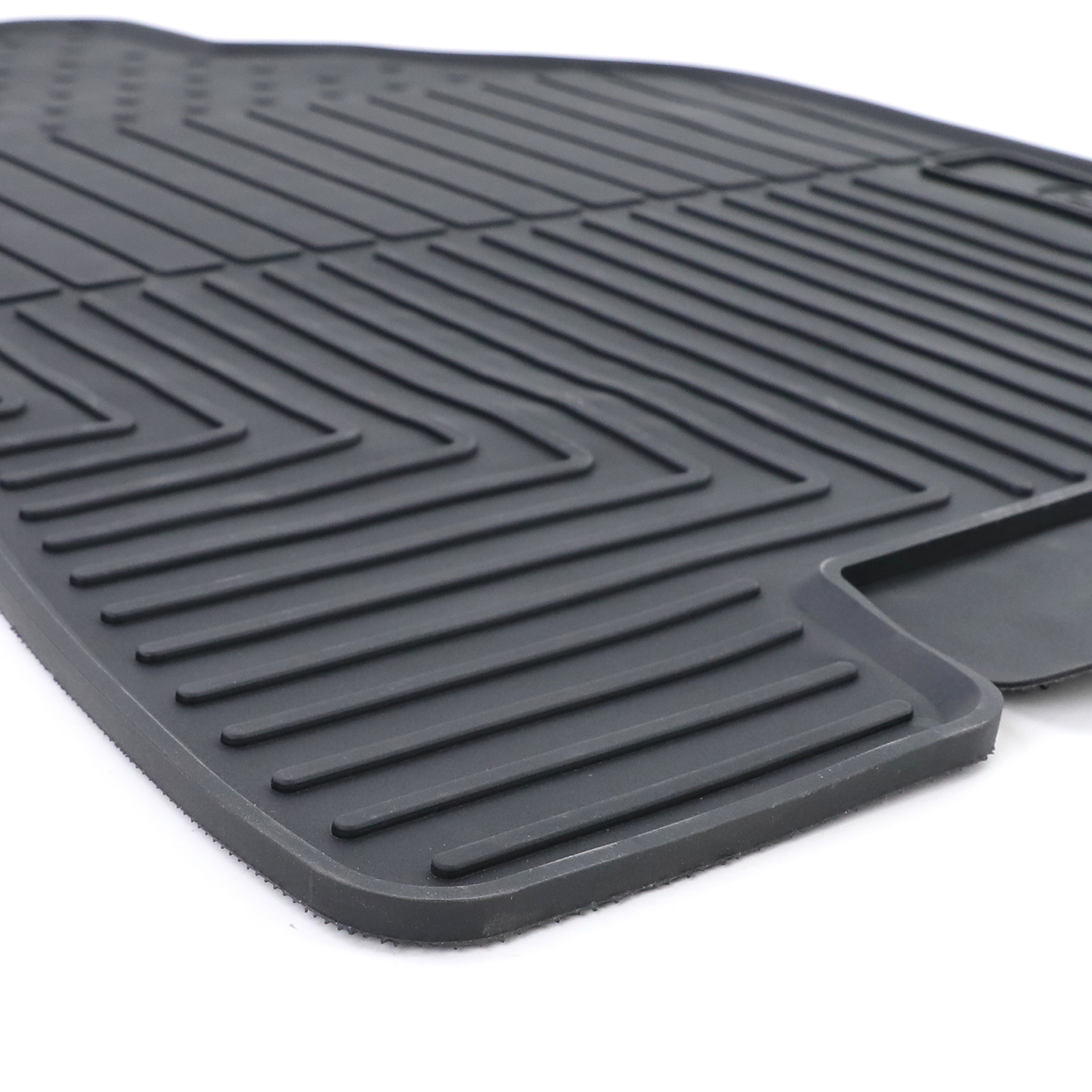 Rubberen vloermatten geschikt voor Kia Sportage JE KM 04-10 - zwart - 4 stuks