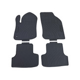 Rubberen vloermatten geschikt voor Peugeot 208 12-19 - Set van 4 - Zwart