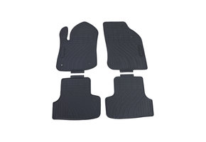 Rubberen vloermatten geschikt voor Peugeot 208 12-19 - Set van 4 - Zwart