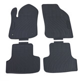 Rubberen vloermatten geschikt voor Peugeot 208 12-19 - Set van 4 - Zwart