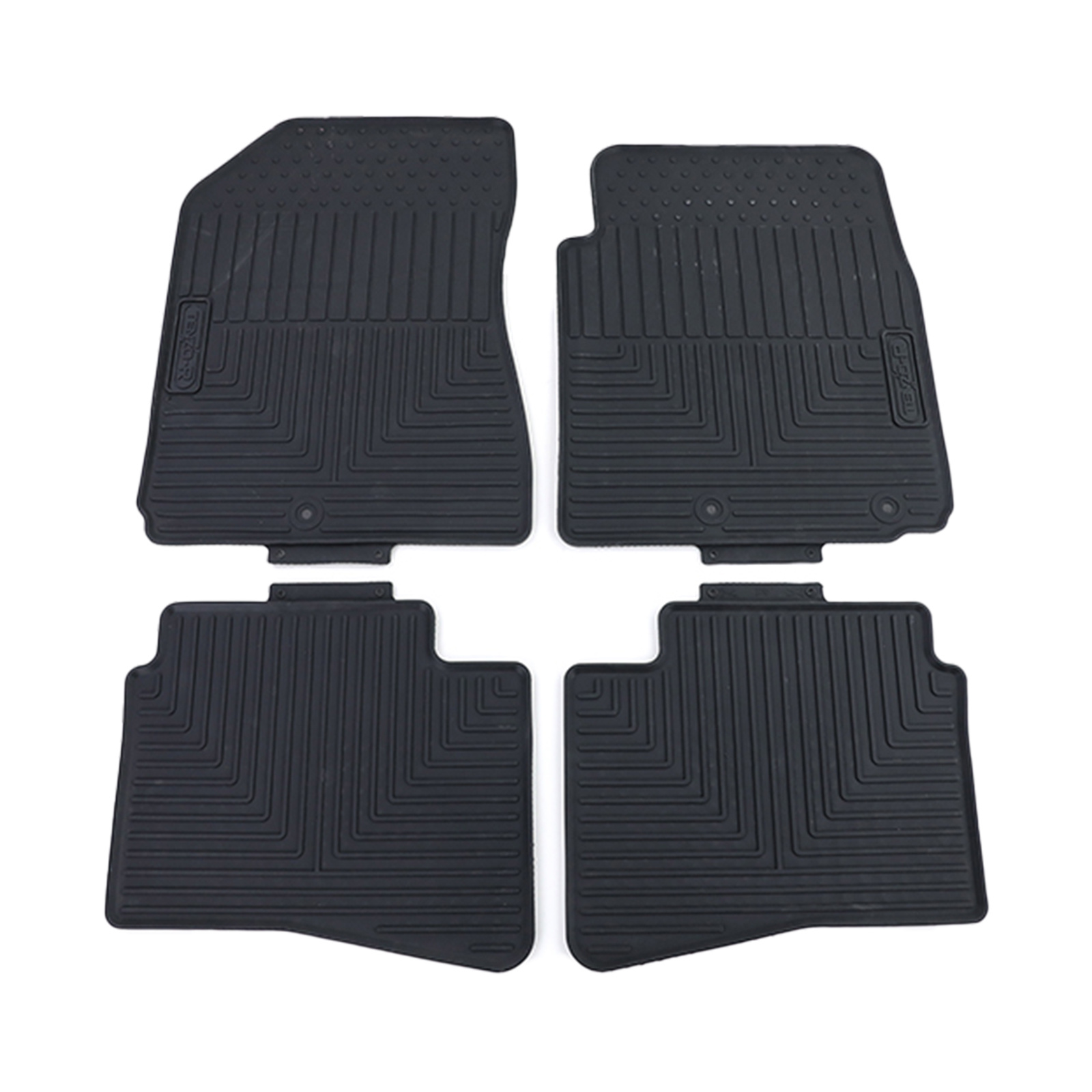 Rubberen vloermatten - Hyundai i20 - Zwart - 4 stuks