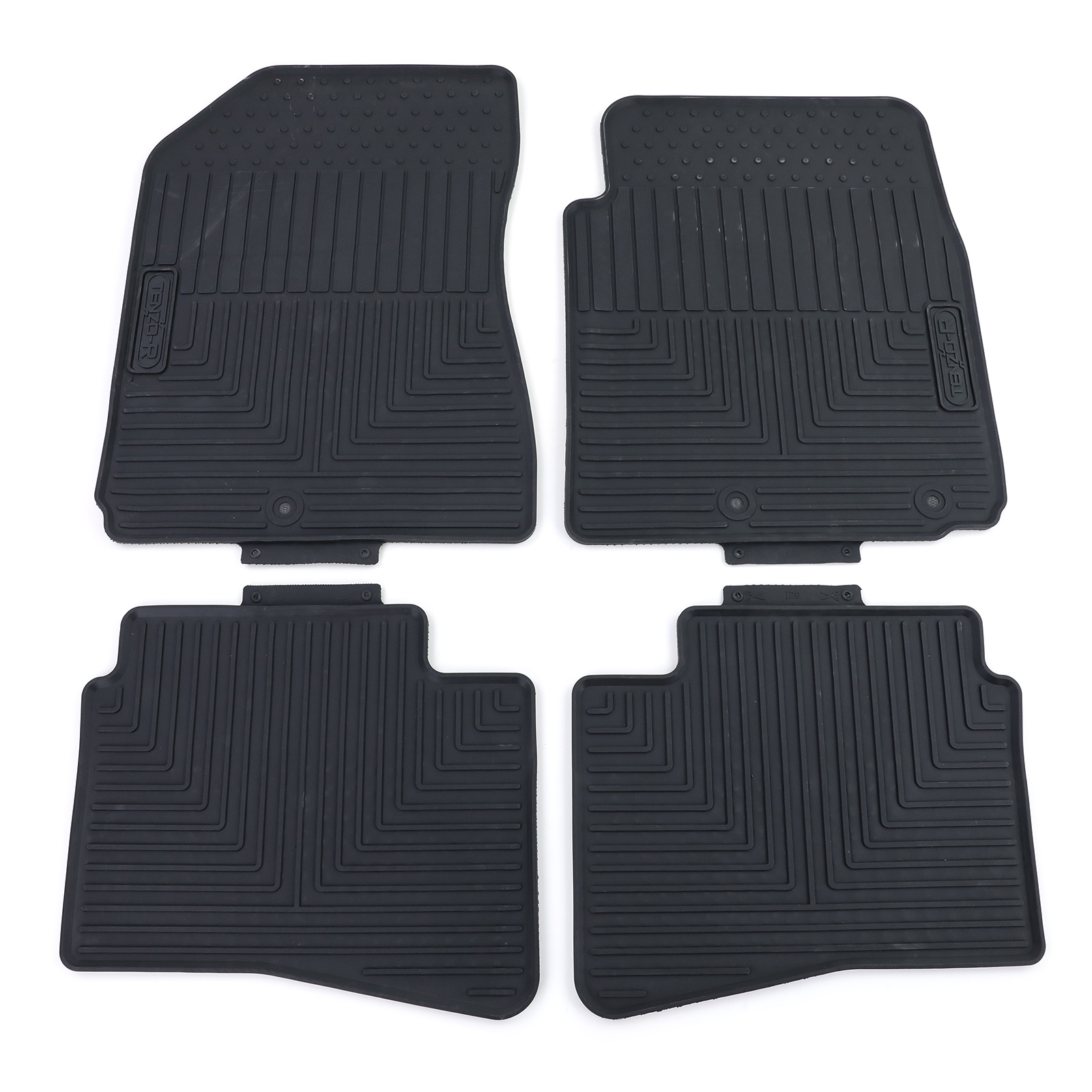 Rubberen vloermatten - Hyundai i20 - Zwart - 4 stuks
