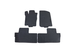 Premium rubberen vloermatten geschikt voor Mercedes M-Klasse ML W164 05-11 - zwart - 4 stuks