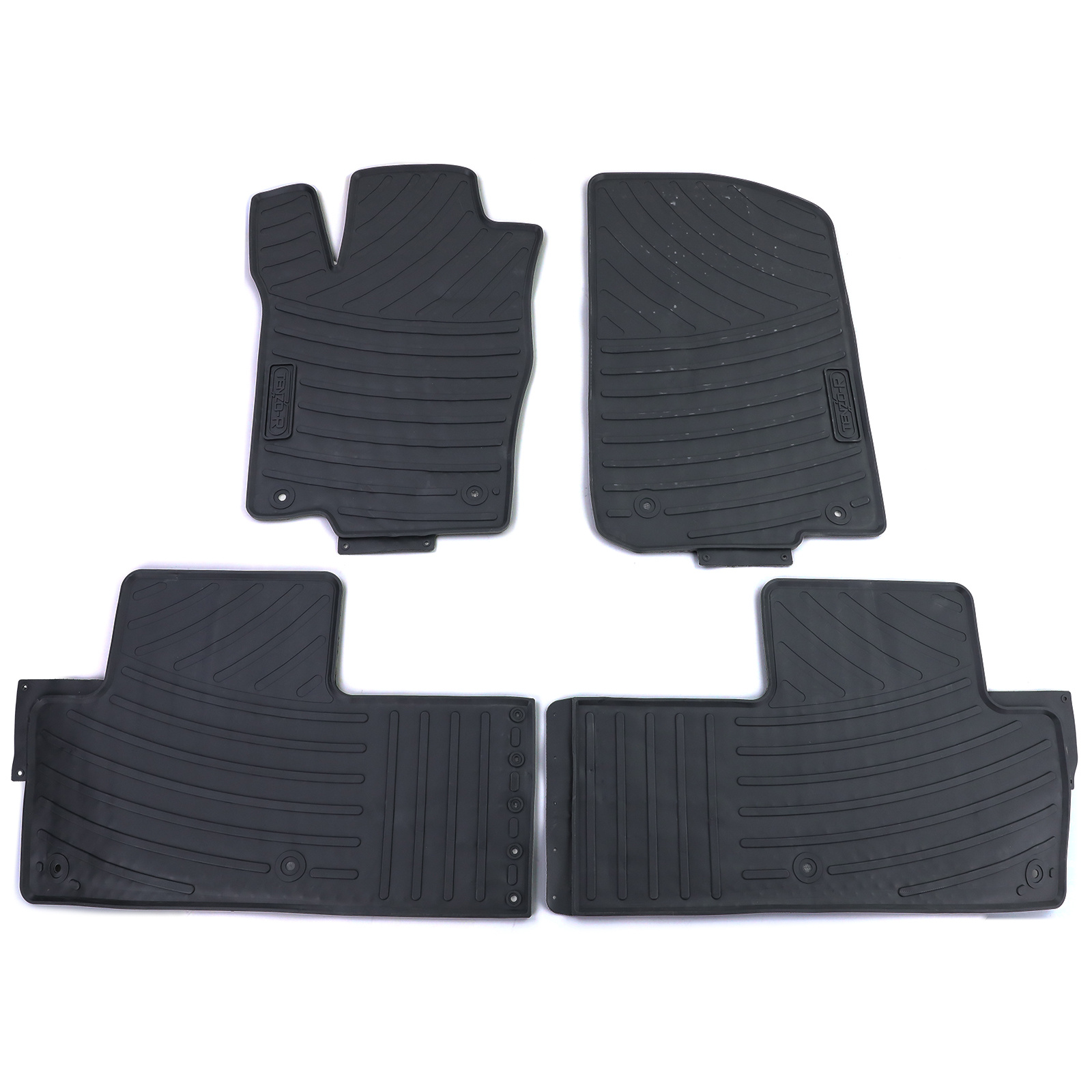 Premium rubberen vloermatten geschikt voor Mercedes M-Klasse ML W164 05-11 - zwart - 4 stuks