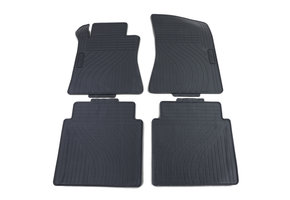 Rubberen vloermatten geschikt voor Mercedes S-Klasse W220 98-05 - Premium kwaliteit - Kleur: zwart