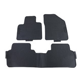 Rubberen vloermatten geschikt voor Kia Sorento 3 - 3 stuks - zwart