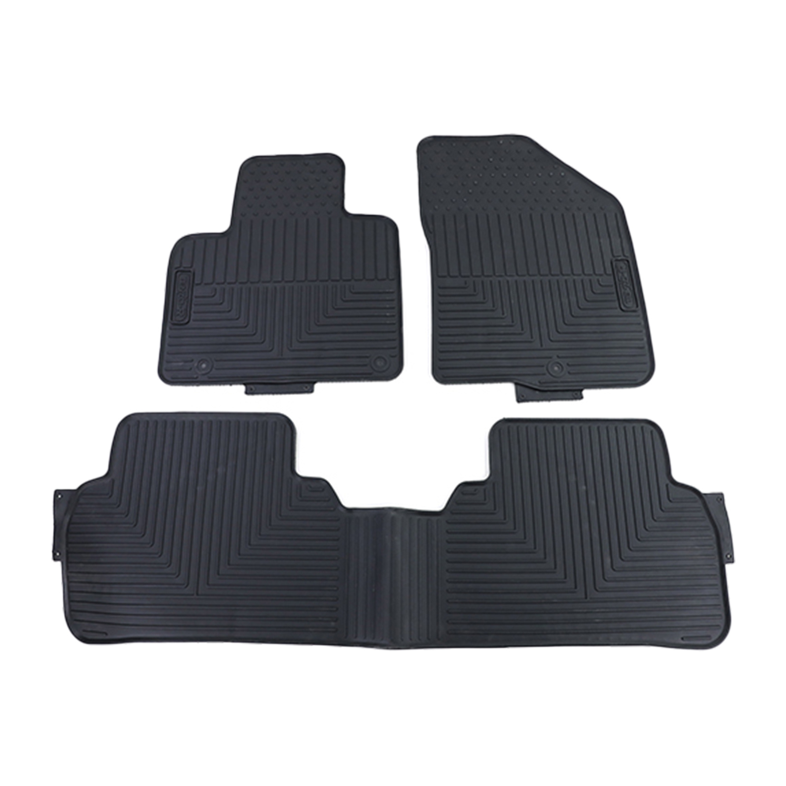 Rubberen vloermatten - Kia Sorento 3 - 3 stuks - zwart