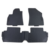 Rubberen vloermatten geschikt voor Peugeot 3008 vanaf 2009 - 3 stuks - Zwart