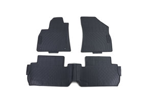 Rubberen vloermatten geschikt voor Peugeot 3008 vanaf 2009 - 3 stuks - Zwart