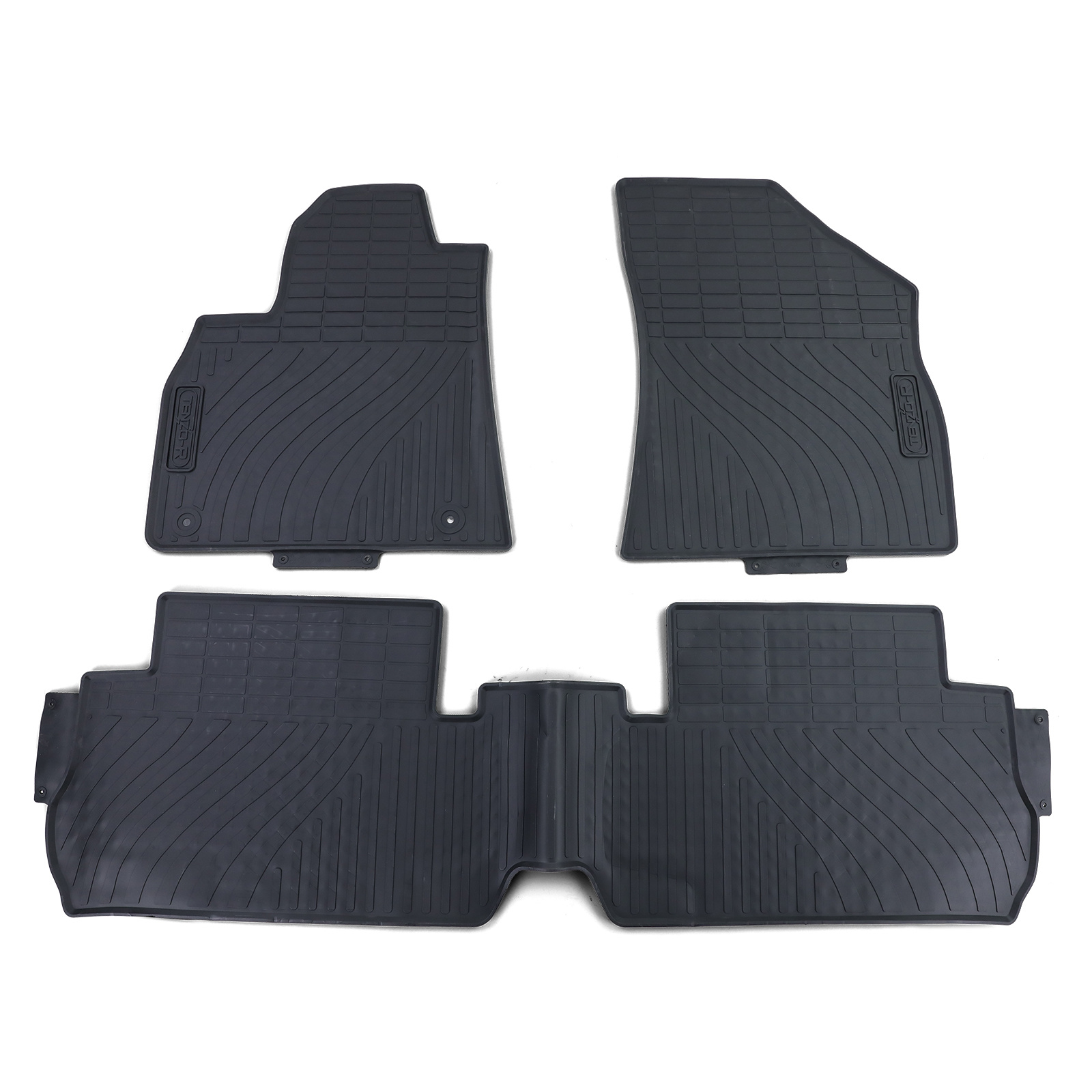 Rubberen vloermatten - Peugeot 3008 vanaf 2009 - 3 stuks - Zwart