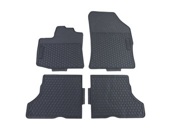 Rubberen vloermatten - Dacia Dokker 2012 - Premium kwaliteit - Kleur: zwart