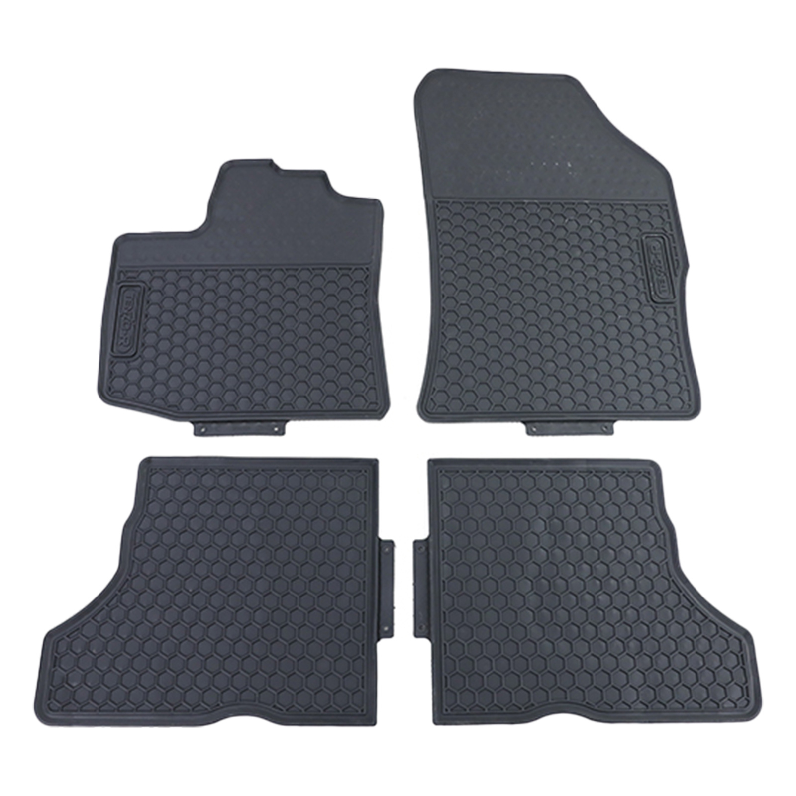 Rubberen vloermatten - Dacia Dokker 2012 - Premium kwaliteit - Kleur: zwart