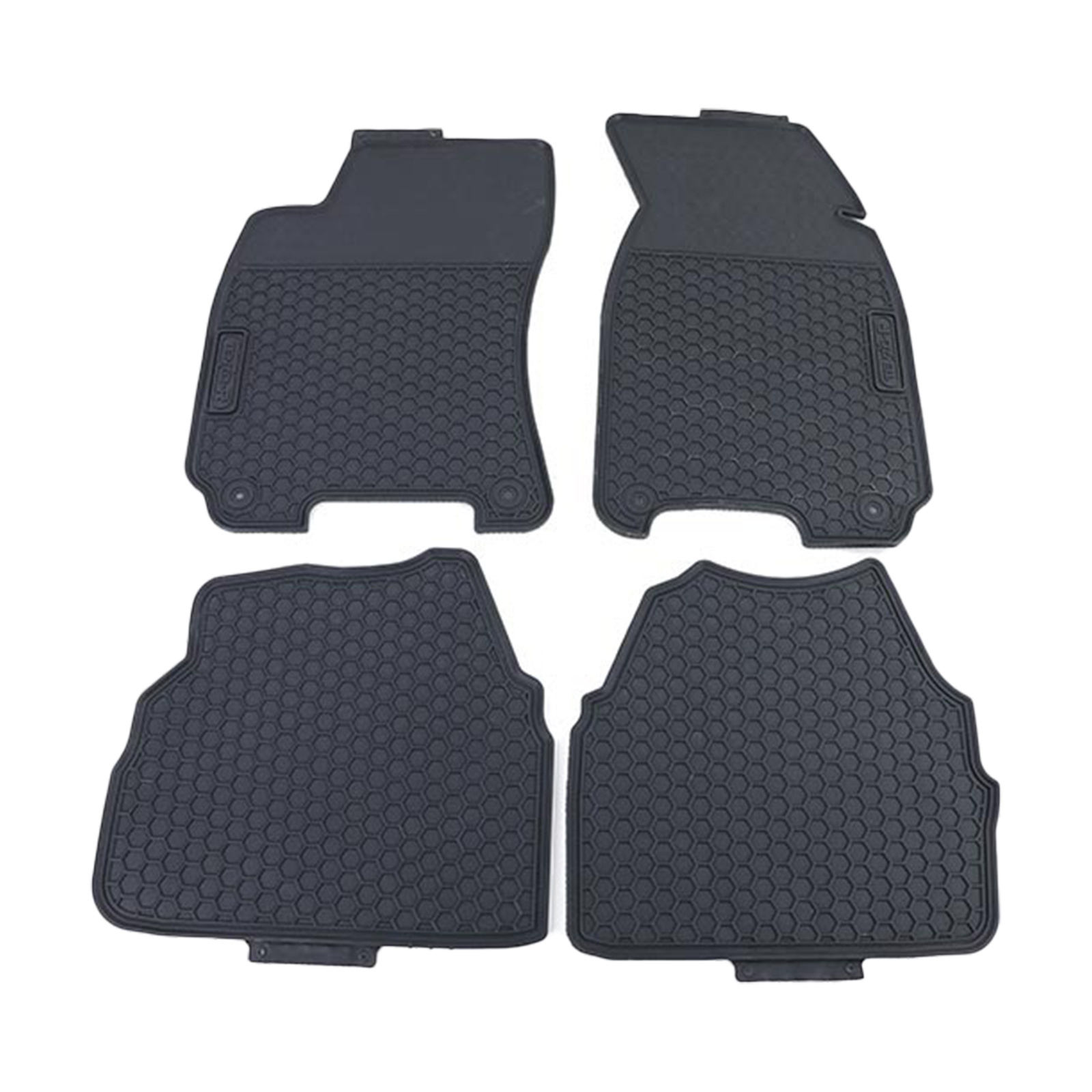 Rubberen vloermatten geschikt voor VW Passat 3C5 B6 05-10 - Premium kwaliteit - Zwart