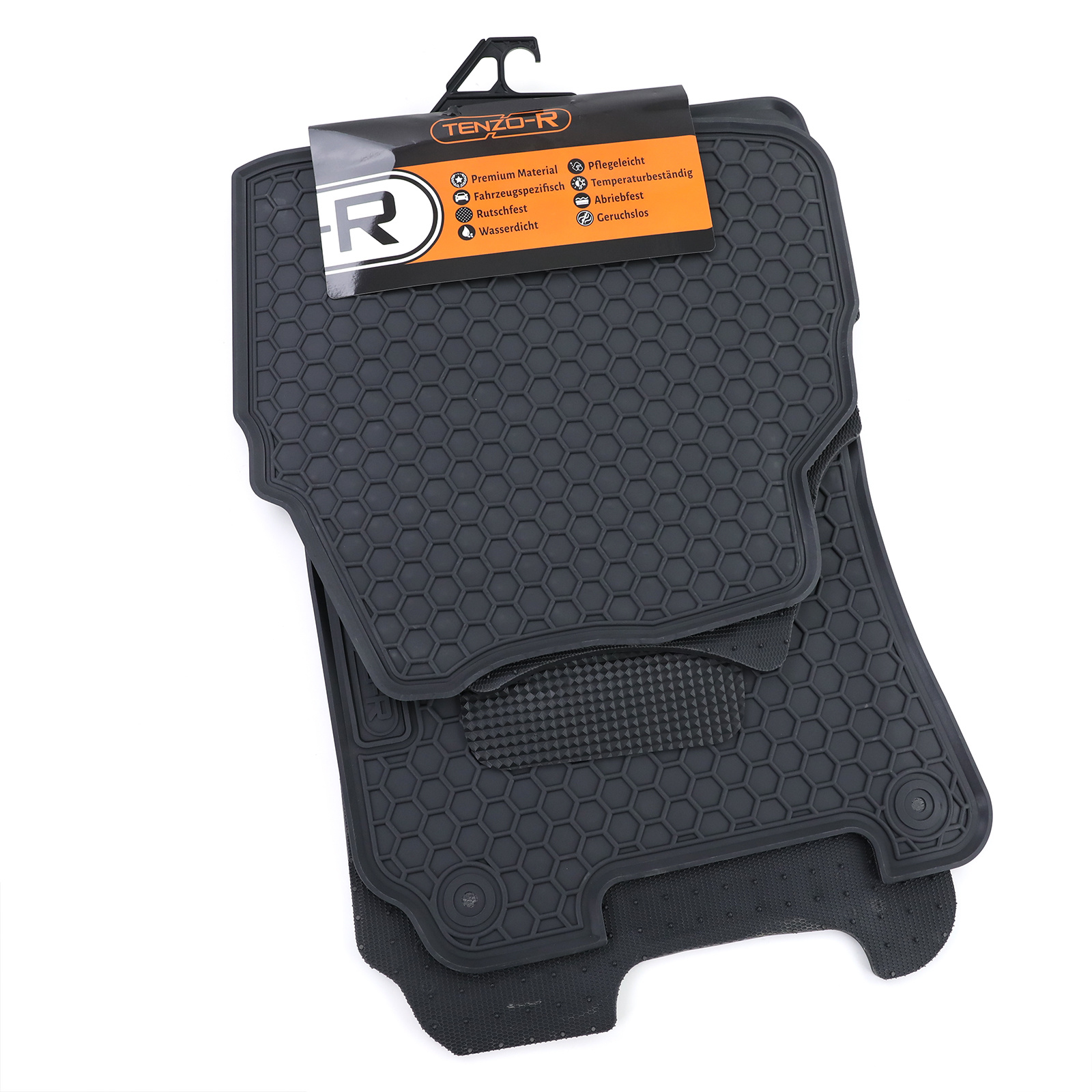 Rubberen vloermatten - VW Passat 3C5 B6 05-10 - Premium kwaliteit - Zwart