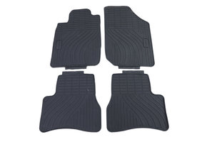 Rubberen vloermatten geschikt voor Peugeot 207 06-14 - Premium kwaliteit - Zwart