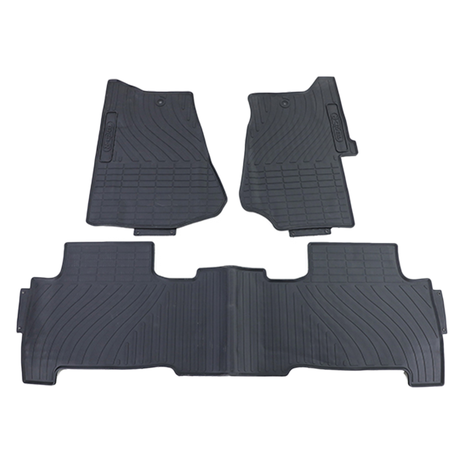 Rubberen vloermattenset - Land Rover Range Rover Sport LM LS 04-13 - Premium kwaliteit - Zwart