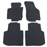 Rubberen vloermatten - geschikt voor VW Passat B8 sedan Variant - Zwart - 4 stuks