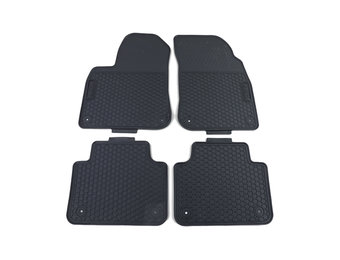 Rubberen vloermatten - VW Touareg CR7 - Zwarte Premium Set - 4 stuks