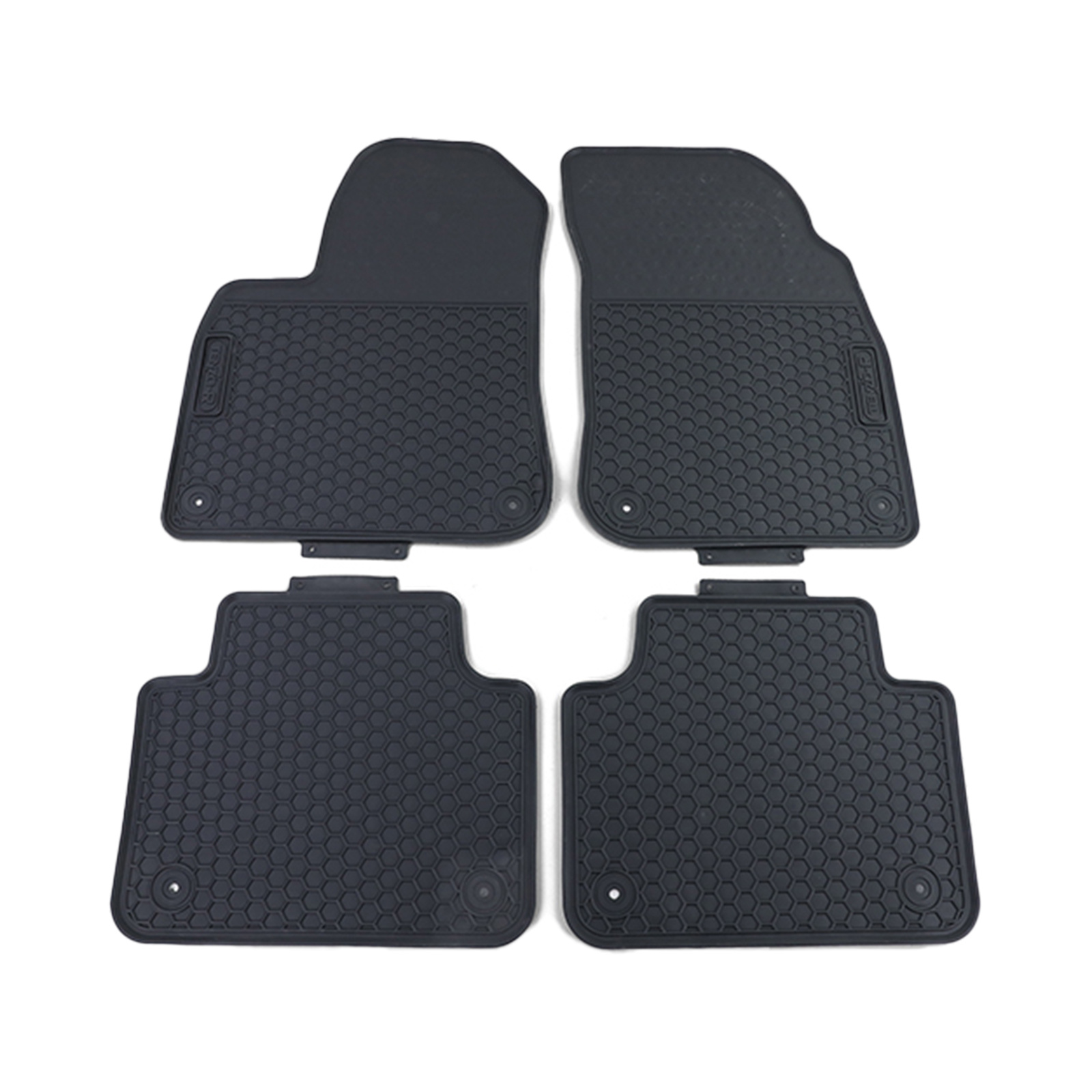 Rubberen vloermatten geschikt voor VW Touareg CR7 - Zwarte Premium Set - 4 stuks