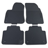 Rubberen vloermatten - VW Touareg CR7 - Zwarte Premium Set - 4 stuks