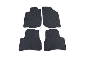 Rubberen vloermatten - geschikt voor Peugeot 206 00-09 - Premium kwaliteit - Zwart