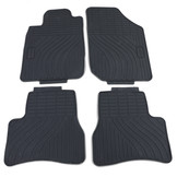 Rubberen vloermatten - Peugeot 206 00-09 - Premium kwaliteit - Zwart
