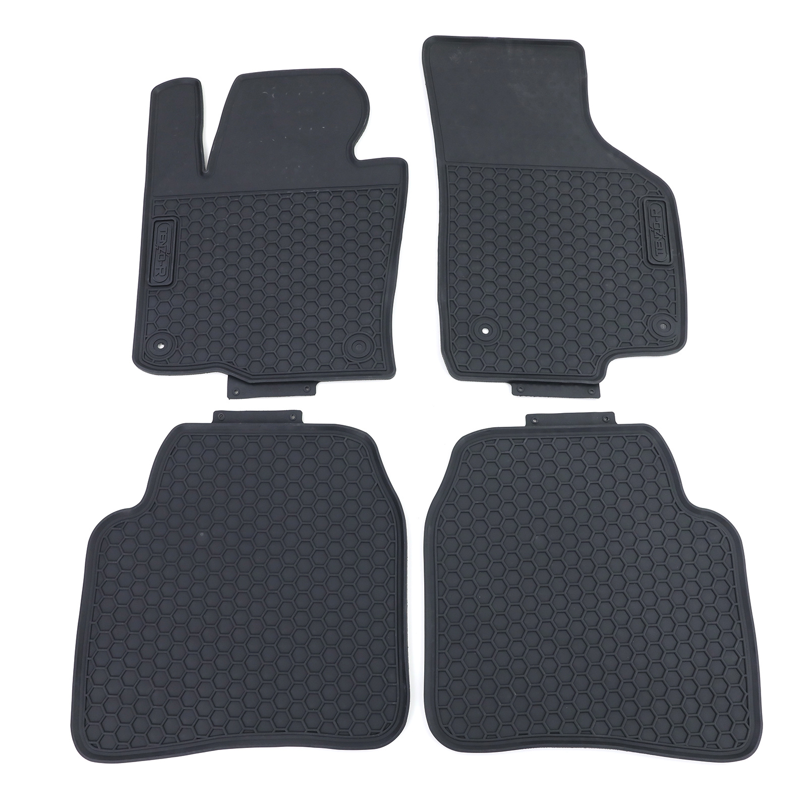 Rubberen vloermatten geschikt voor Skoda Superb 3T4 08-15 - Zwart - 4 stuks