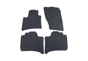 Rubberen vloermatten geschikt voor Porsche Cayenne 10-19 - Premium kwaliteit - Zwart